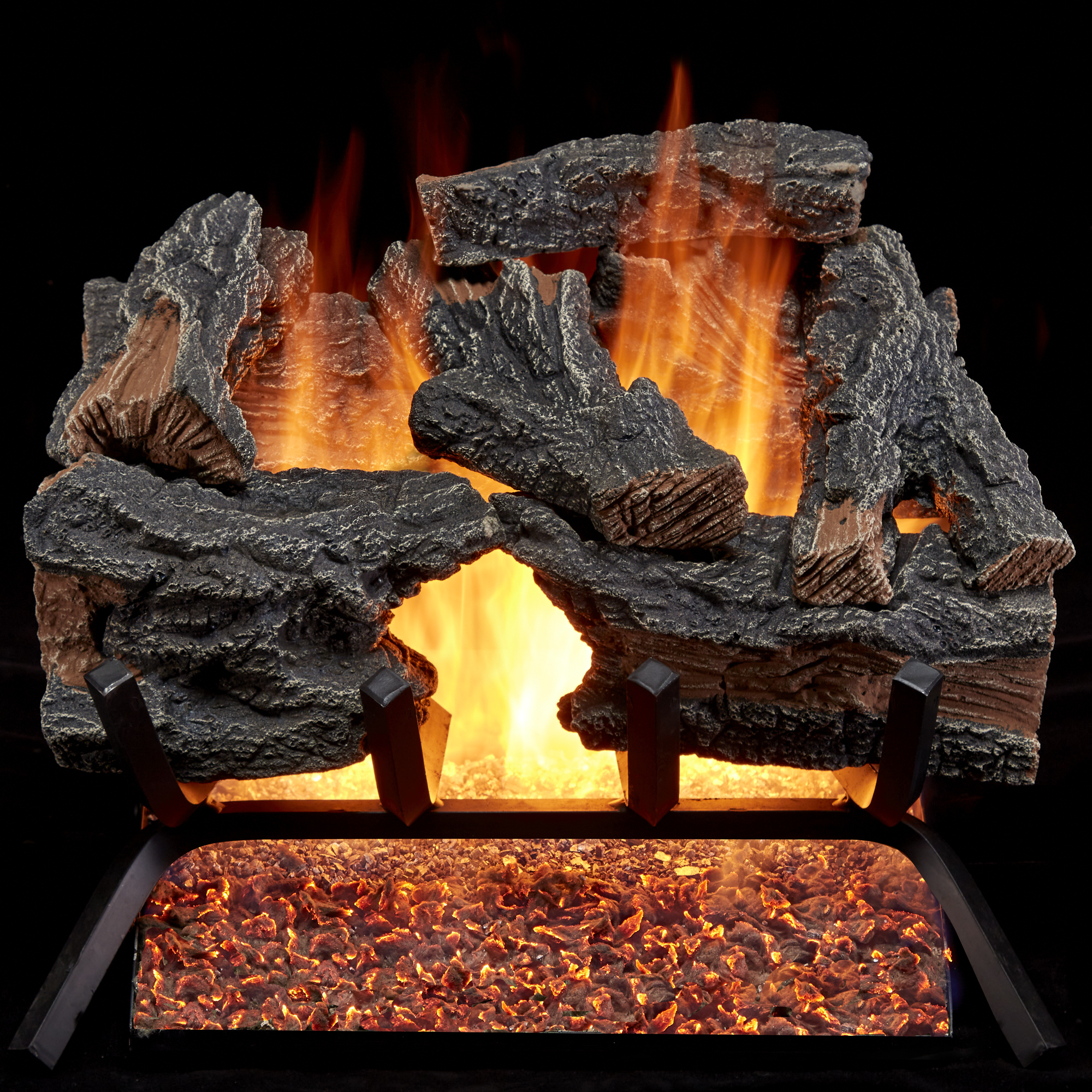 HearthSense Vented Gas Log Set With Remote Control Kit - 18 in., 45,000 BTU - Model# CSW18HVL-RO